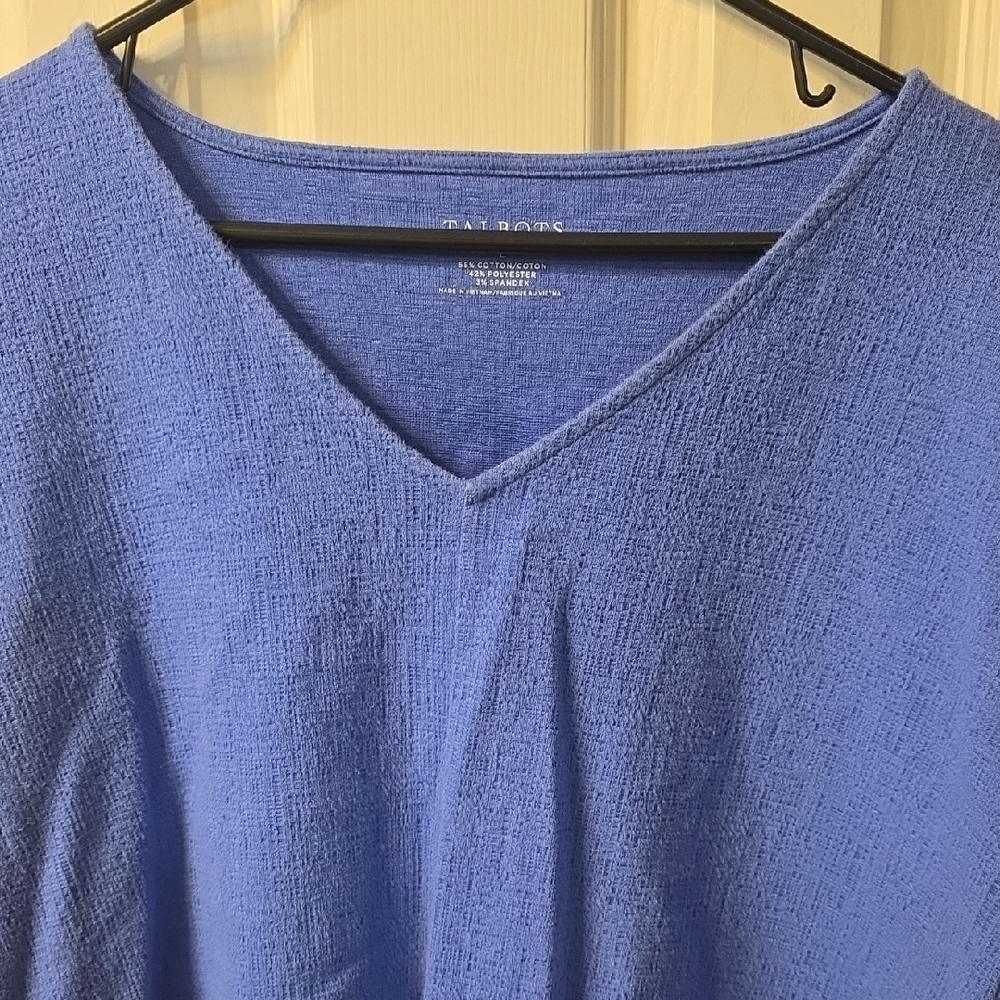 Talbots Royal Blue Knit Top - Picture 3 of 4